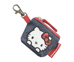 HELLO KITTY - Mini Pouch Ufficiale Hello Kitty, Mini Borsa per Bambini con Patch Applicata e Moschettone, Ideale per Riporre Piccoli Oggetti, Idea Regalo Bambine e Ragazze, 8x7hx1,5 cm
