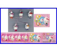 HELLO KITTY MORPHING SWING Set 5 Figure Con Laccetto Cellulare BANDAI Danglers