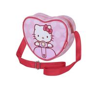 Hello Kitty Moto-Borsa a Tracolla Cuore Casual, Rosa, 21 x 15,5 cm