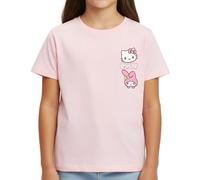 Hello Kitty My Melody Badtz-Maru Maglietta per Ragazze, Maglietta a Maniche Corte Regalo per Bambine, Taglie 8 ai 14 Anni (IT, età, 8 Anni, Regular, Rosa)