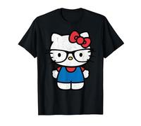 Hello Kitty Nerd Maglietta, Uomo, Nero, L