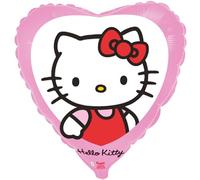 Hello Kitty Palloncino a Forma di Cuore, Rosa, 45 cm, Decorazione per Feste