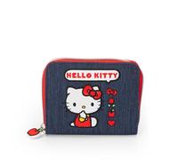 HELLO KITTY - Portafoglio Ufficiale Hello Kitty, Pratico e Compatto, con Tasca Interna con Zip e 6 Slot per Carte, Ideale per Riporre Monete e Banconote, Idea Regalo Bambini, 12x10hx2 cm
