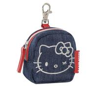 HELLO KITTY - Portamonete Ufficiale Hello Kitty, Portamonete per Bambini con Patch Applicata e Moschettone, Idea Regalo Bambine e Ragazze, 7,5x8hx3 cm