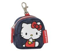 HELLO KITTY - Portamonete Ufficiale Hello Kitty, Portamonete per Bambini con Patch Applicata e Moschettone, Idea Regalo Bambine e Ragazze, 7,5x8hx3 cm