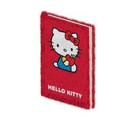 Pyramid International - Quaderno Hello Kitty A5 - Copertina rigida in peluche rossa