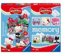 Ravensburger - Multipack Memory® e Puzzle di Hello Kitty, Puzzle e Gioco per Bambini, Età Raccomandata 4+