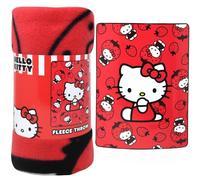 Hello Kitty Red 45x60” Fleece Throw - Soft, Cozy, and Stylish