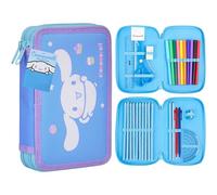Hello Kitty Sanrio Astuccio Bambina con Materiale Scolastico Kawaii Set Cancelleria Grande Capacità Carino Cinnamoroll Kuromi Anime Regalo Bambina (Multi Cinnamoroll)
