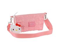 Hello Kitty Sanrio Borsa 30 cm Donna Tracolla Rosa Zip Regalo Kawaii Originale