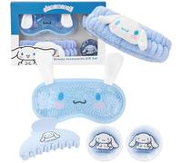 Hello Kitty Sanrio Cinnamoroll Maschera Occhi Gel Freddo Set Beauty Accessori, Kawaii Fermagli Capelli Fascia Capelli, Anime Regalo Donna Adolescenti (Blu Cinnamoroll)