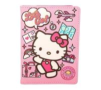 Hello Kitty Sanrio - Porta passaporto da viaggio, con licenza ufficiale, Multicolore, classico