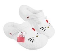 Hello Kitty Sanrio Zoccoli Donna Ragazza Casa, EU 35-41, Pile Ciabatte Invernali Antiscivolo, Anime Regali per Lei (39 EU, Bianco)