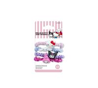 HELLO KITTY - Set di 4 mini elastici per capelli, prodotto ufficiale Sanrio