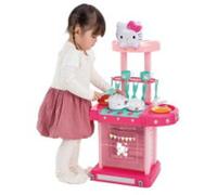 Hello Kitty Set Gioco Giocattolo Cucina Compatto Rosa Regalo Carino per Ragaz...