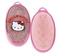 Hello Kitty - Spazzola per capelli districante - Spazzola ovale glitter rosa - gommini morbidi - tutti i tipi di capelli