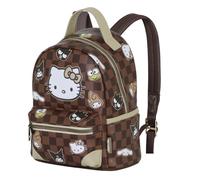 Hello Kitty Squares-Zainetto Heady Piccolo, Marrone, 22 x 25 cm, Capacità 5 L
