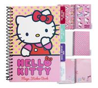 Hello Kitty Sticker Book per Ragazza Adolescenti con 28 Fogli, 400+ Adesivi Scrapbooking, Set Creativo, Anime Regali per Lei