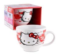 Hello Kitty Tazza in ceramica con manico, 340 ml, design graffiti, design ufficiale Sanrio, regalo per bambini e appassionati, tazza da caffè