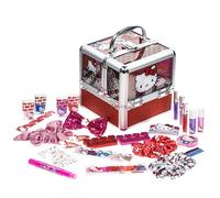 Hello Kitty - Townley Girl Train Case Cosmetic Makeup Set Includes Lip Gloss, Eye Shimmer, Nail Polish, Hair Accessories & More! Per ragazze, età 3+ perfetto per feste e makeovers
