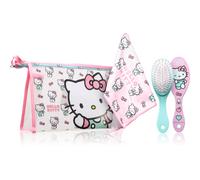 Hello Kitty Beauty case da viaggio accessori con pettine, asciugamano e borsa per Hello Kitty, beauty case per viaggi o scuola, rosa, borsa per cosmetici trasparente con cerniera, Colore: rosa