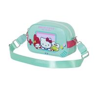 Hello Kitty Videogame-Borsa a Tracolla Bowling Lite, Turchese, 23 x 14 cm