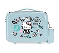 Hello Kitty You are Cute Borsa da toilette in ABS adattabile, 29x21x15 cms, Azul