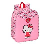 HELLO KITTY - Zaino per bambini, zaino per bambini, zaino per scuola, adattabile al carrello, ideale per asilo, comodo e versatile, qualità e resistenza, 22 x 10 x 27 cm
