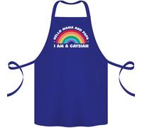 Hello Mamma & Papa I'M A Gaysian Lgbt Cotone Grembiule 100% Biologico