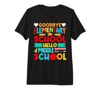 Hello Middle School, Goodbye Elementary School 2026 Last Day Maglietta Premium