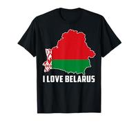 Hello Minsk I Love Belarus Map Flag Orgoglioso Bielorusso Mamma papà Maglietta