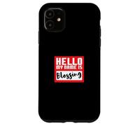 Hello My Name is Blessing in Disguise Divertente festa di Halloween Custodia per iPhone 11