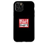 Hello My Name is Blessing in Disguise Divertente festa di Halloween Custodia per iPhone 11 Pro