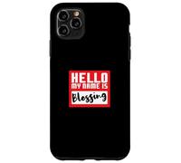 Hello My Name is Blessing in Disguise Divertente festa di Halloween Custodia per iPhone 11 Pro Max