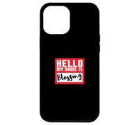 Hello My Name is Blessing in Disguise Divertente festa di Halloween Custodia per iPhone 12 Pro Max
