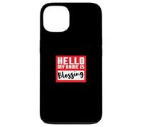 Hello My Name is Blessing in Disguise Divertente festa di Halloween Custodia per iPhone 13