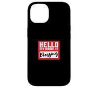 Hello My Name is Blessing in Disguise Divertente festa di Halloween Custodia per iPhone 14