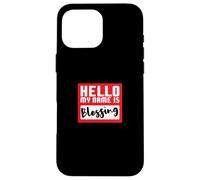 Hello My Name is Blessing in Disguise Divertente festa di Halloween Custodia per iPhone 16 Pro Max