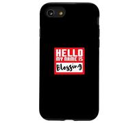Hello My Name is Blessing in Disguise Divertente festa di Halloween Custodia per iPhone SE (2020) / 7/8