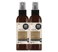 Hello Nature Hautöl mit Kokosnussöl für Körperpflege 2x130 ml Olio per