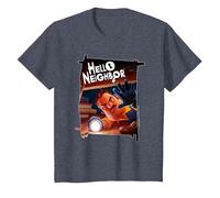 Hello Neighbor - Disegni correlati al Gioco Maglietta, Bambini, Pervinca, 6 Anni