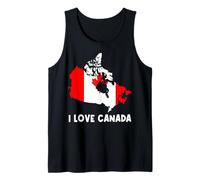 Hello Ottawa I Love Canada Mappa Bandiera Orgoglioso Canadese Mamma papà Canotta