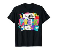 Hello Pre-K Back To School Pre-Kindergarten Teacher Student Maglietta