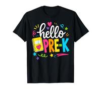 Hello Pre-K Back To School Pre-Kindergarten Teacher Student Maglietta
