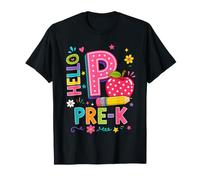 Hello Pre-K Back To School Pre-Kindergarten Teacher Student Maglietta