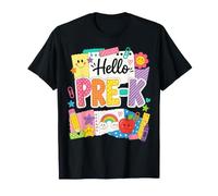 Hello Pre-K Back To School Pre-Kindergarten Teacher Student Maglietta