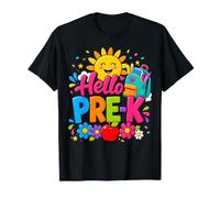 Hello Pre-K Girl Cute School Supplies Back To School Maglietta