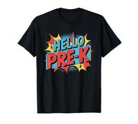 Hello Pre-K Stile Fumetto Bambini Maglietta