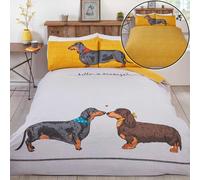 Hello Salsiccia Set Copripiumino Singolo Animali Cani Bambini Letto 2-in-1 Stili
