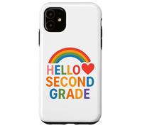 Hello Second Grade Fun Back-to-School Tees bags and decor Custodia per iPhone 11